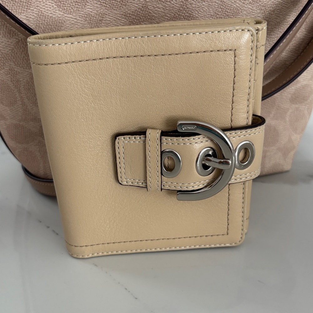 Elegant Coach Tan Leather Women's Bag
